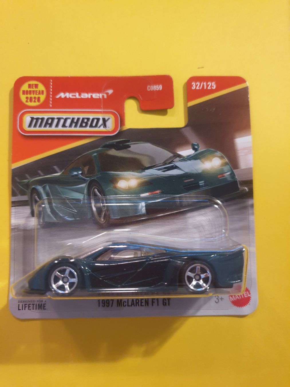 Matchbox Modellini d'auto: Matchbox 1997 McLAREN F1 GT – Nuovo e nell'imballaggio originale da Oftringen venduto da Rotor 1