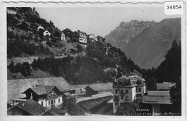 Salvan - la gare et les Dents de Morcles