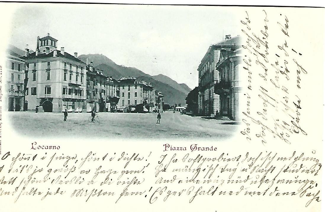Cartoline postali: Locarno Piazza Grande – Usato da Wetzikon ZH venduto da Brulu100