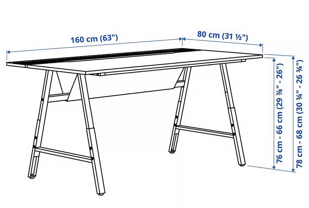 Scrivanie: Ikea UTESPELARE Schreibtisch  – Usato da Willisau venduto da esztervolf 3