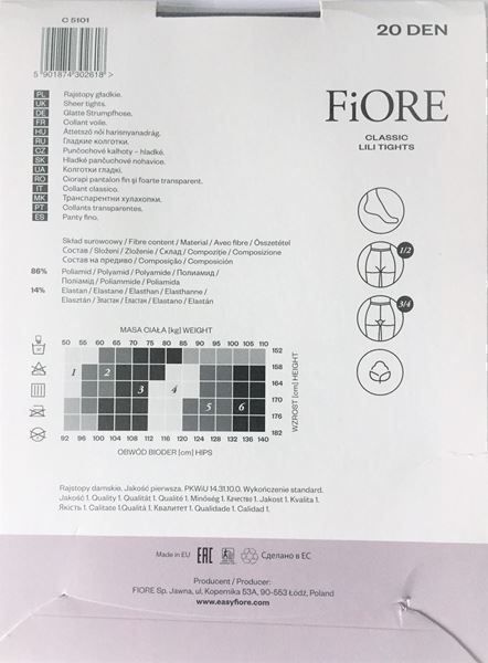 Strümpfe & Strumpfhosen: Fiore Strumpfhose Classic Lili Tights – Neu und originalverpackt aus Menziken von chianti10 1