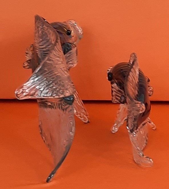 Murano Tutte le decorazioni: MURANO schöne Fisch "Mutter+Baby" Deko – Nuovo (secondo la descrizione) da Seuzach venduto da VT-Collections2 4