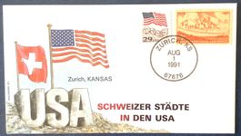 1991 Schweizer Städte in der USA / Zurich - Kansas