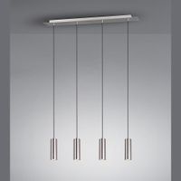 Hängeleuchte, Silber, 150 cm Höhe