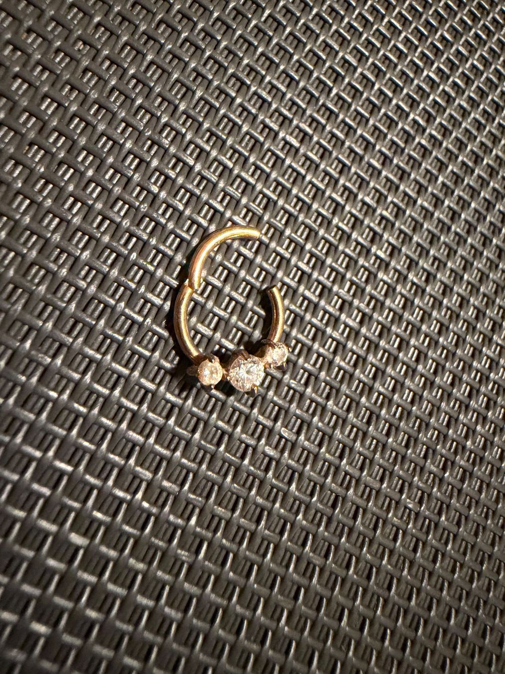 Piercingschmuck: Piercing Ring Septum mit Stein Durchmesser 1.2mm rose – Neu (gemäss Beschreibung) aus Schaan von Annatina24 1