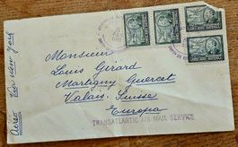 GUATEMALA Brief nach Martigny, 1948