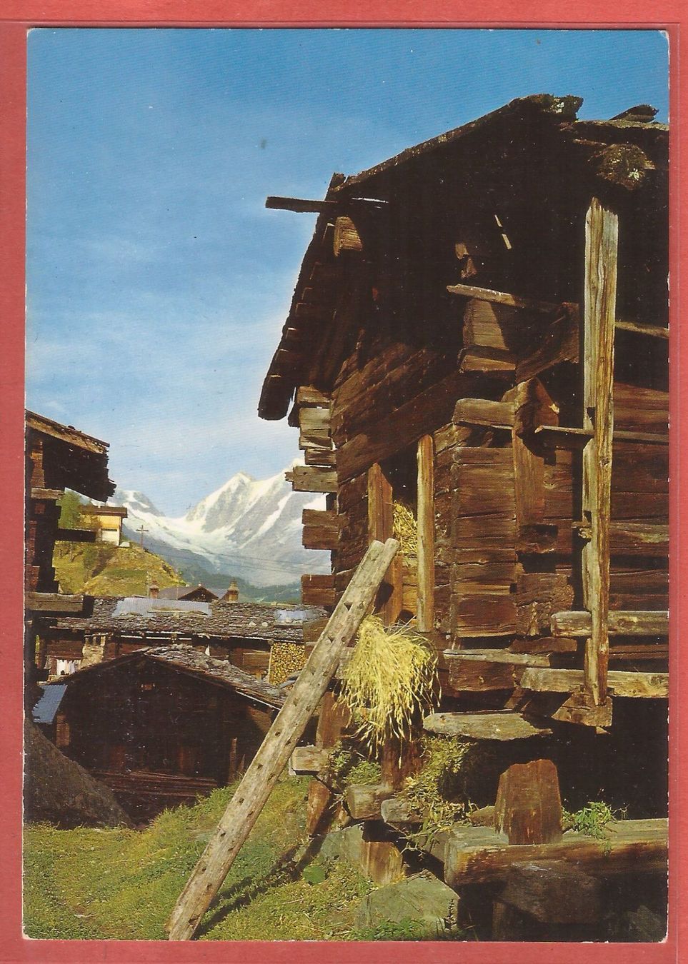 Cartoline postali: Lötschental - Walliser Stadel - ca. 1975 – Usato da Fislisbach venduto da Porano