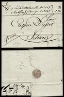 Vorphila m. Inhalt 1830, Zürich - Schwyz