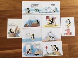 10x Ansichtskarte AK Uli Stein & Gerd Koch Cartoon Comic