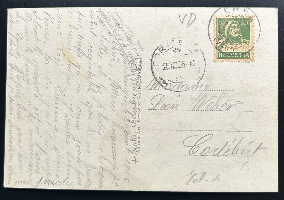 Cartoline postali: Fotokarte Preverenges – Usato da Horw venduto da Tellbub 1