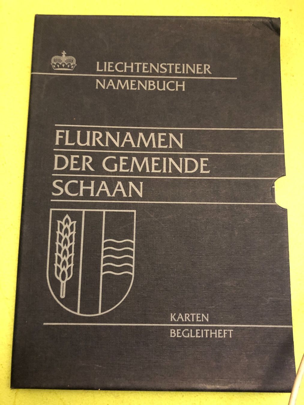 Tinte: Lorenz Jehle: Flurnamen der Gemeinde Schaan. – Usato da Zürich venduto da allp