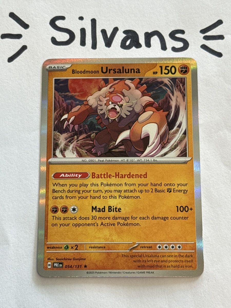 Pokémon Carte collezionabili: Ursaluna Holo 054/131 Prismatic Evolutions Englisch – Nuovo (secondo la descrizione) da Wil SG venduto da Silvans