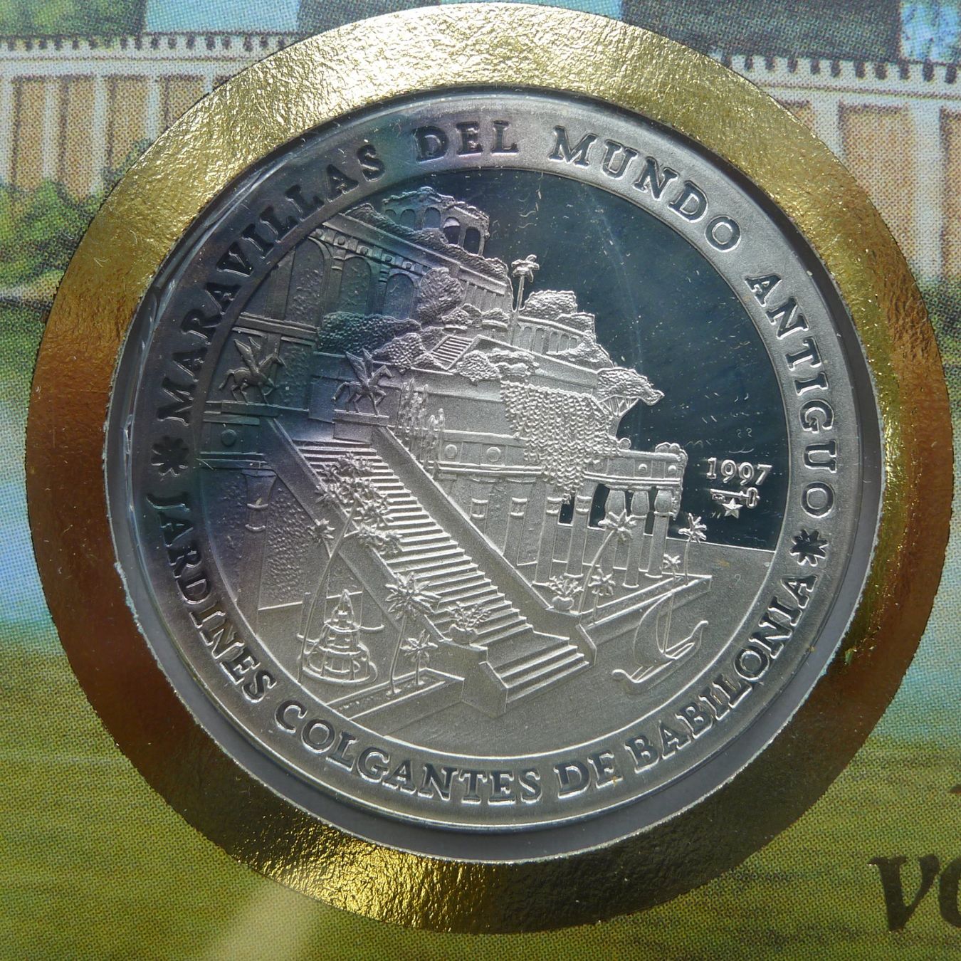 Tutti le monete: 1997, Numisbriefe "Weltwunder der Antike" mit 7 Silbermünzen – Usato da Sursee venduto da Luzernerraute 3