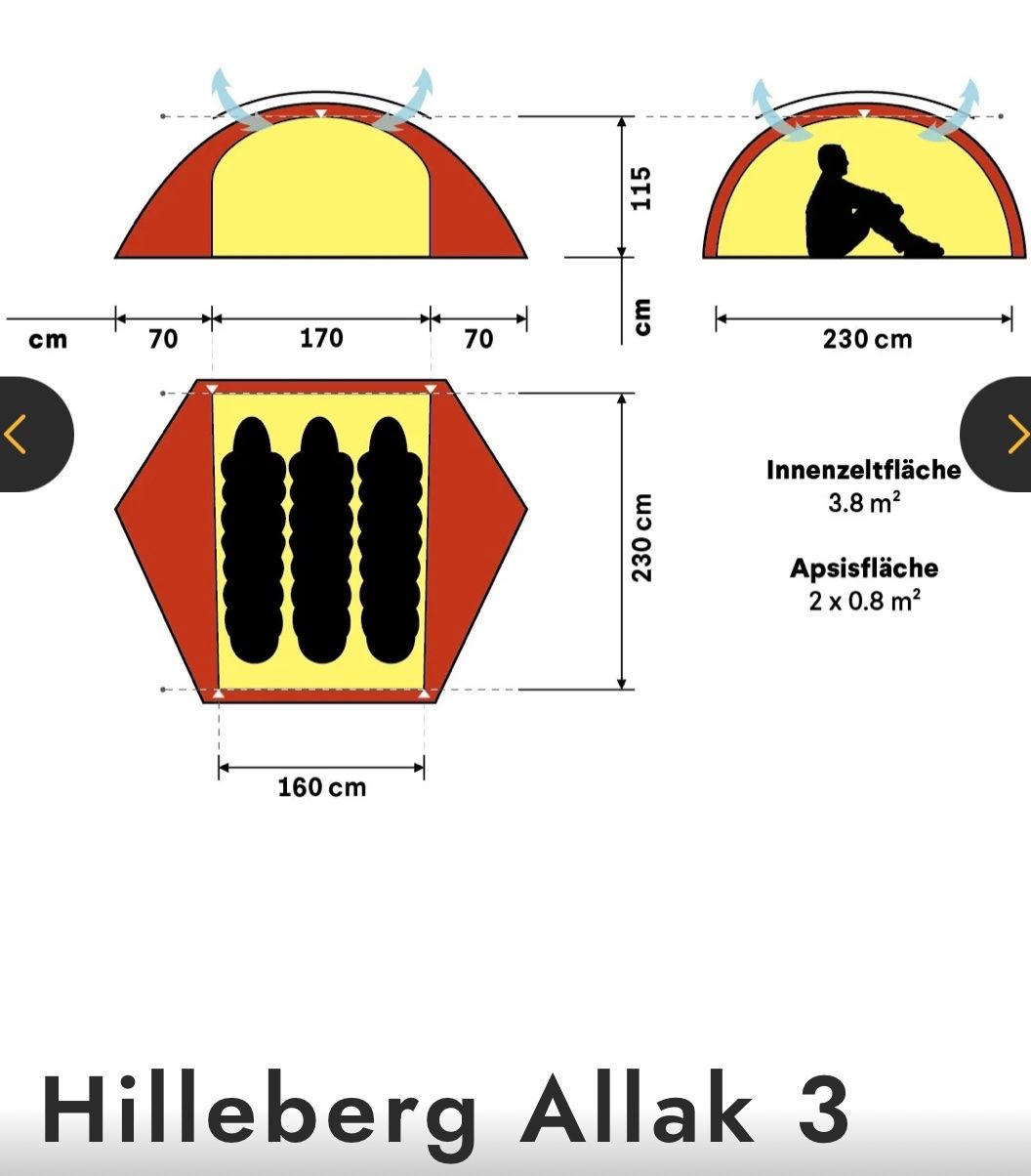 Hilleberg Tende : Hilleberg Allak 3 – Usato da Oberengstringen venduto da ben_x6kz 2