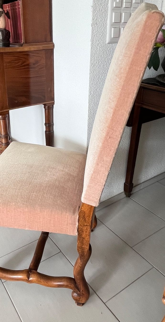 Sedie: Polsterstuhl - Stuhl -  Nussbaumholz – Usato da Stetten AG venduto da Brissago25 3