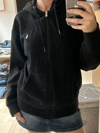 Polo Ralph Lauren Kapuzenjacke schwarz Grösse M guter Zustan