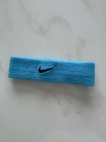Nike Stirnband blau mit Logo Stickerei gebrauchter Zustand