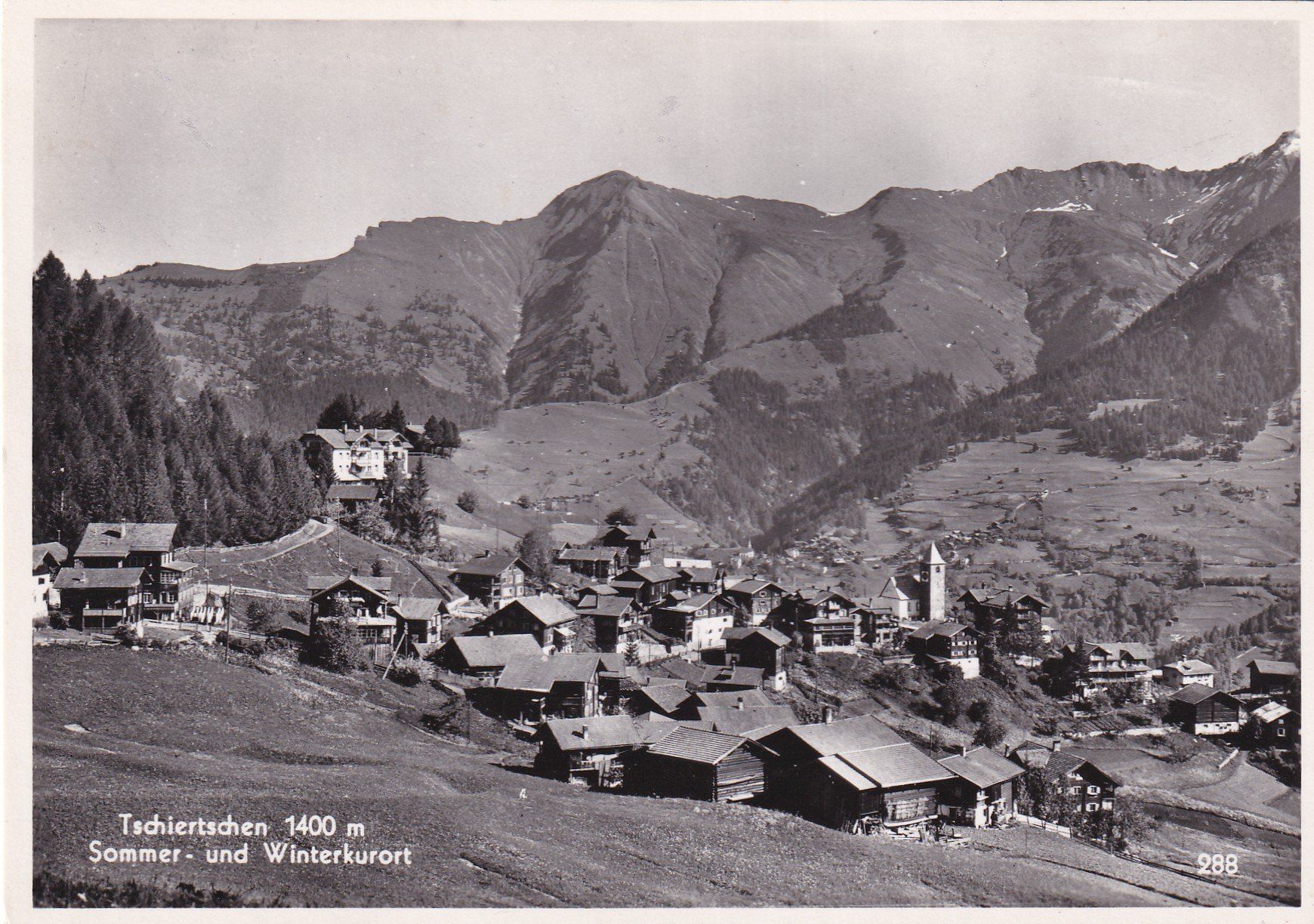 Ansichtskarten: Tschiertschen Sommer - und Winterkurort – Gebraucht aus Cormoret von Pascalll2001
