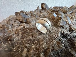 Bandring 925 Silber - breit und massiv  - 54,5 - 12g schwer!