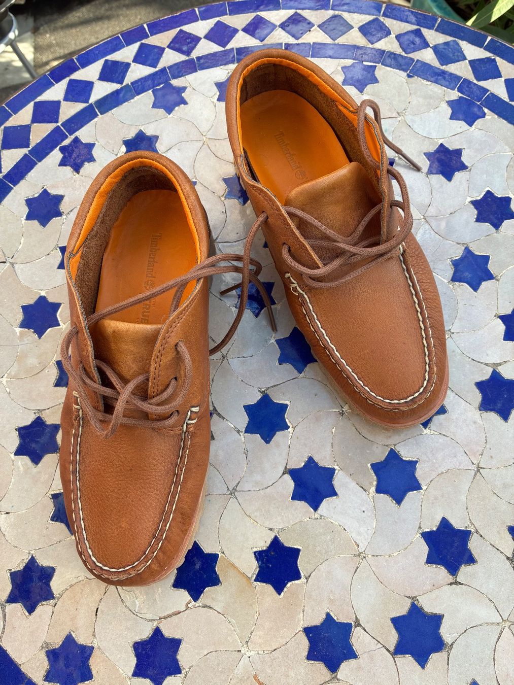 Timberland Chaussures hommes: Herren-Halbschuhe Timberland, camel – Neuf (Voir description) à Zürich par thetschi 1