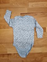 Blümchen Body blau 62