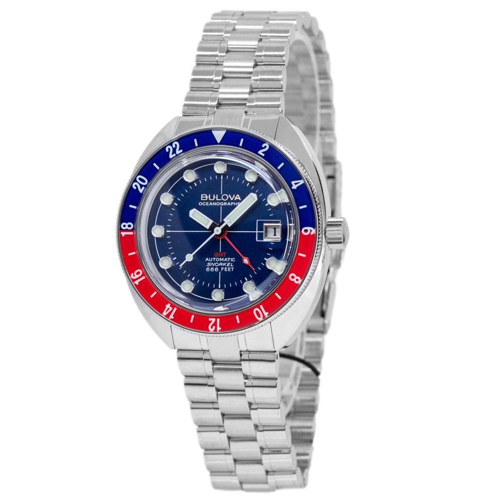Bulova Uhren: Bulova Men's 96B405 Oceanographer GMT Mechanical – Neu und originalverpackt aus Schindellegi von harveystore