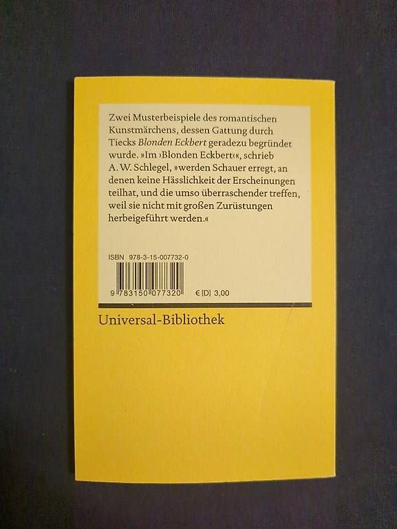 Bücher: Der blonde Eckbert – Gebraucht aus Fahrweid von Sujaa2003 1