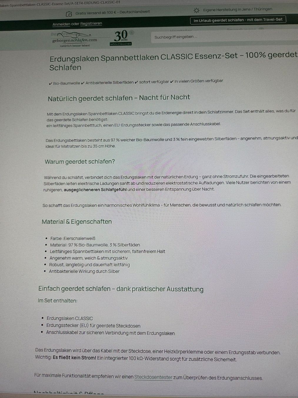 Betten: Erdungsmatten fürs Bett 2 Stück – Neu (gemäss Beschreibung) aus Gähwil von Halby 1