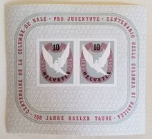 Bl8) W23, Baslertaube Sonderblock 1938 postfrisch Kt..100.-
