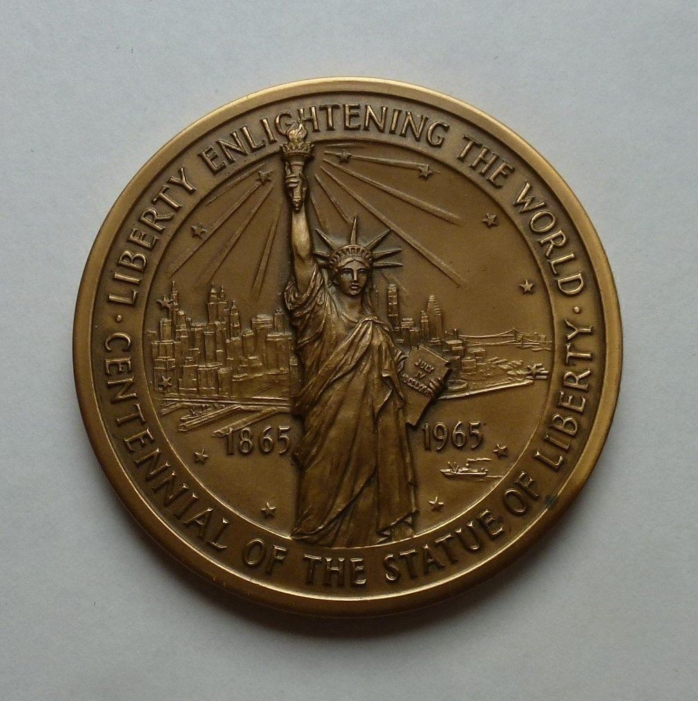 Medaillen: Medaille 1965 ++ 100 J. Freiheitsstatue – Gebraucht aus Walkringen von Casablanca777