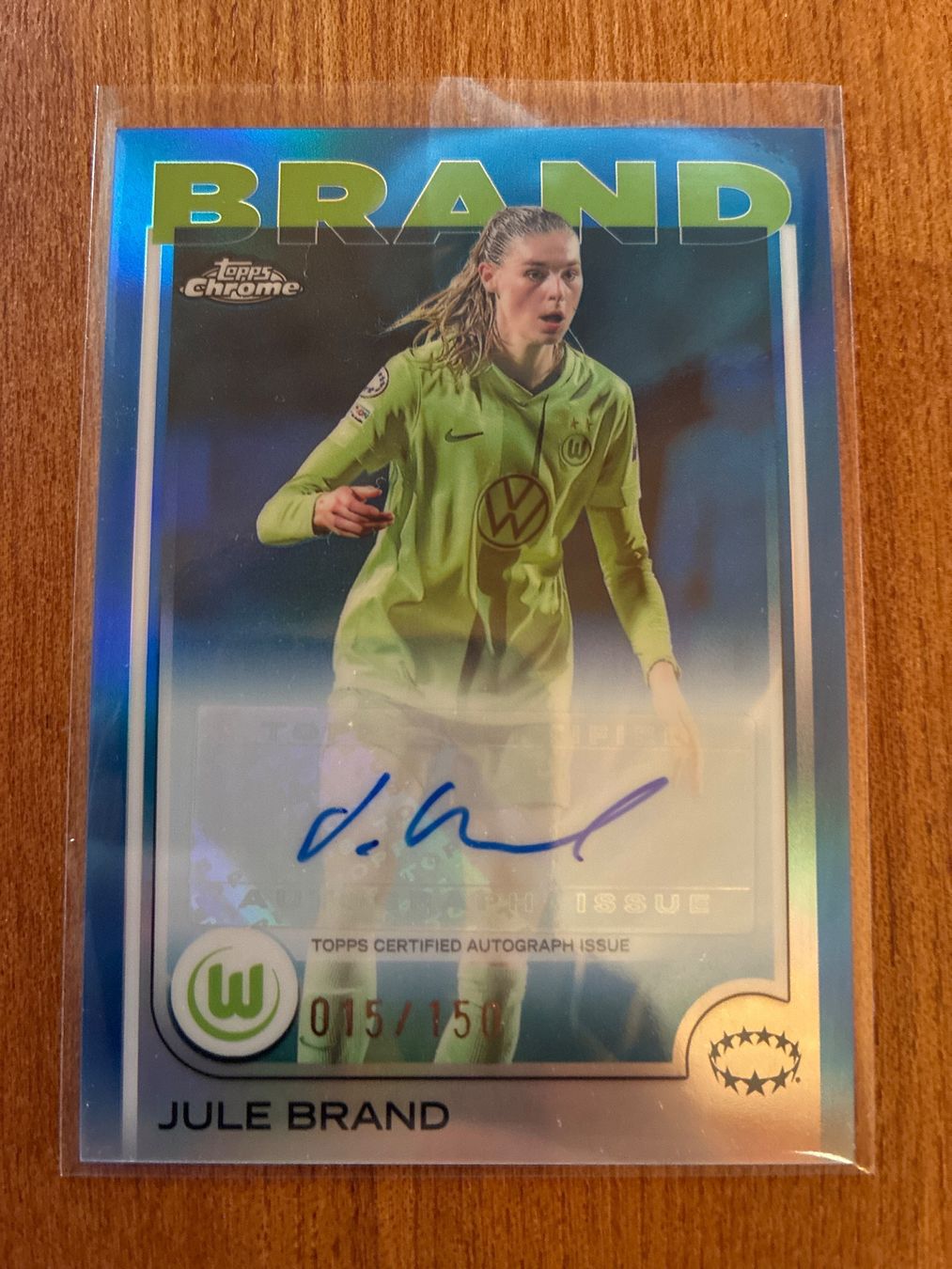 Topps Carte collezionabili: Topps Chrome Jule Brand Autogramm /150 – Usato da Wangenried venduto da Garagara