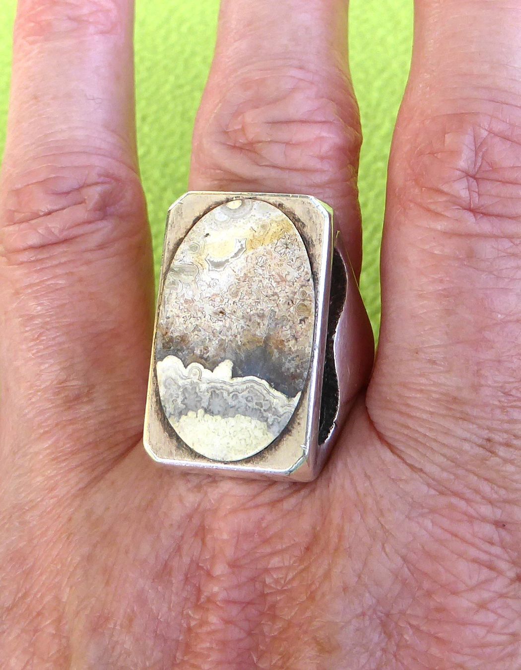 Anelli: Ring 925 Silber mit echtem Achat Stein – Usato da Muri AG venduto da Lineli2020