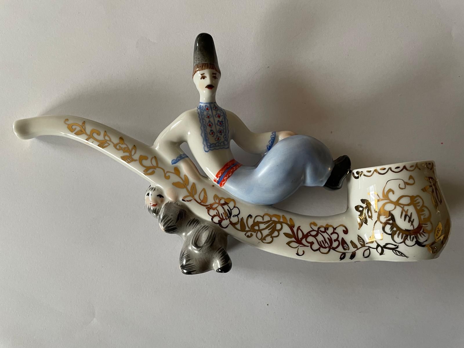 Pipe & Accessori: Porzellan Pfeife mit Figur – Usato da Schwerzenbach venduto da Tamama