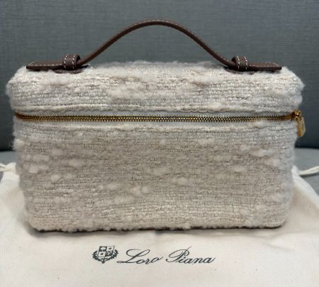 Loro Piana L19 | Wolle, Creme/Etoupe | Neu mit OVP