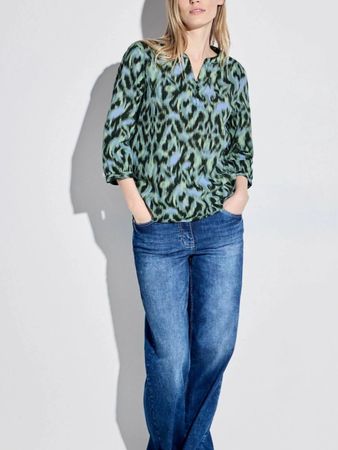 CECIL  💚   farbenfrohe bluse grün 💙   grösse S