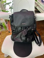 Rucksack Kunstleder schwarz ungetragen