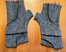 Stilische graue Armstulpen / fingerlose Handschuhe