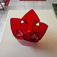 Valou R Plexiglas Dekoobjekt Vase Schale in Acryl Rot