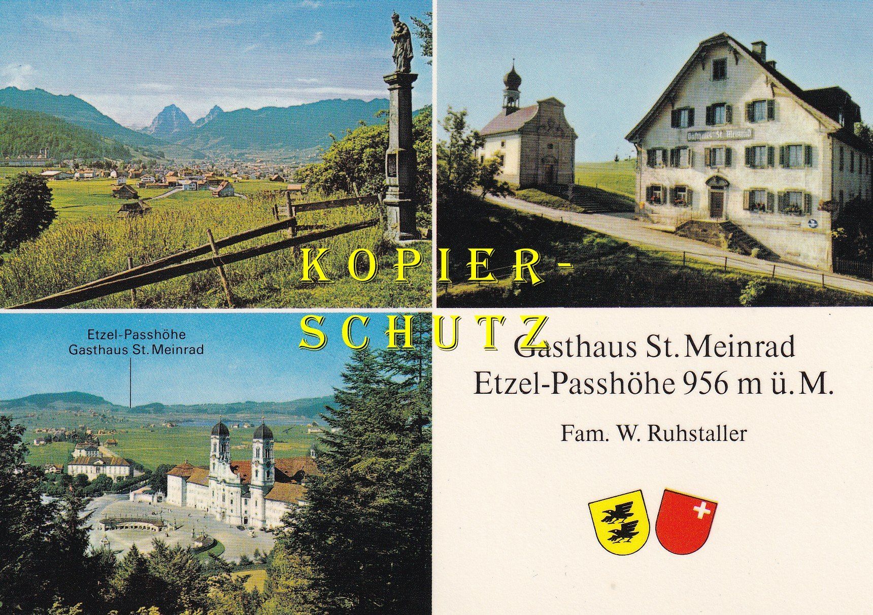 Cartoline postali: Egg SZ - Gasthaus St. Meinrad /ay – Usato da Hombrechtikon venduto da Rudolf07
