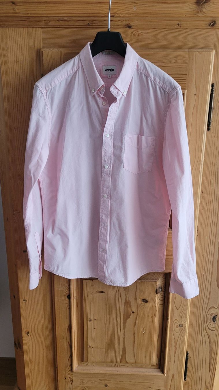 Camicie: Tolles, rosa Wrangler Hemd Grösse L – Usato da Rheinfelden venduto da topas70