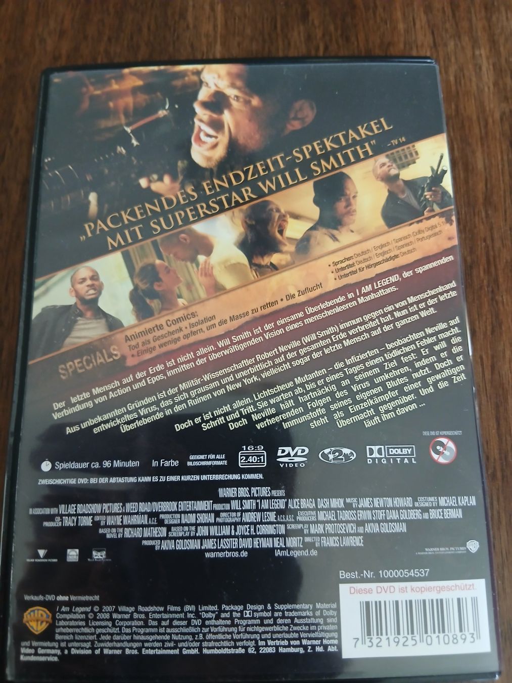 Tutti i DVDs: DVD - I Am Legend - Will Smith - Top Zustand! – Nuovo (secondo la descrizione) da Pfungen venduto da evala50 1