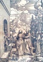 Albrecht Dürer – „Die Heimsuchung“ Holzschnitt, signiert