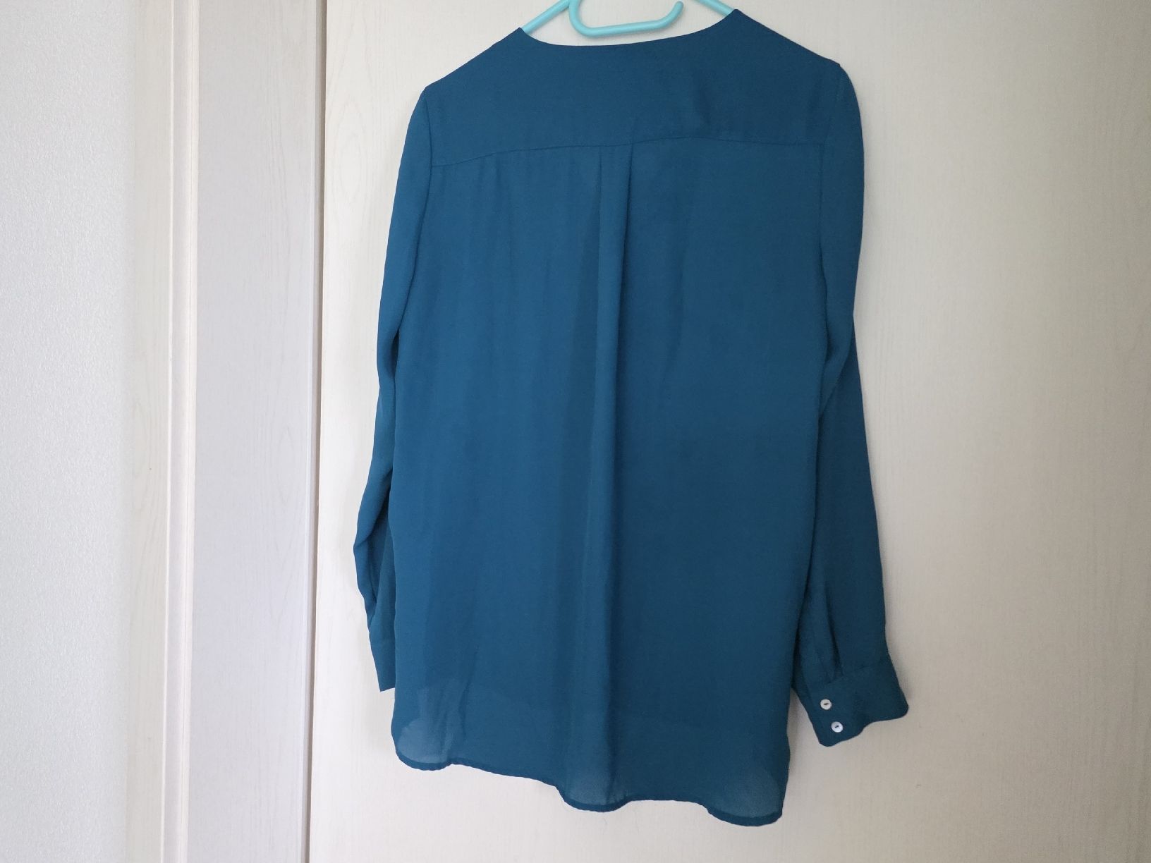 H&M Camicette: H&M Bluse Gr. 38/M, Petrol/Türkis  – Usato da Suhr venduto da andreas_2008 2