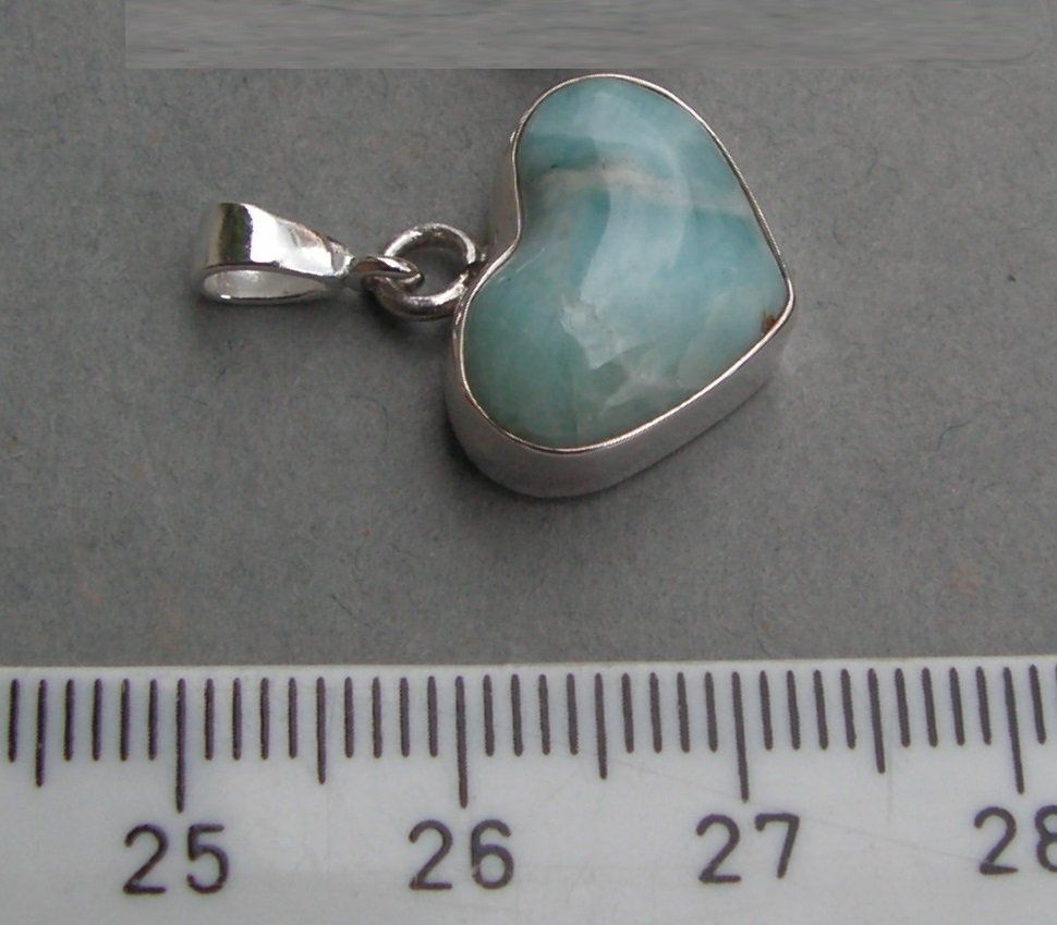 Ciondoli: ♥ LIEBE - FREUNDSCHAFT - ODER - EIN LARIMAR HERZ ANHÄNGER ♥ – Nuovo (secondo la descrizione) da Derendingen venduto da Editka 9
