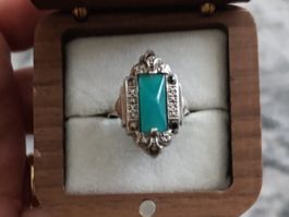 Superbe Bague Vintage Art Déco en Argent Massif - Allemagne!