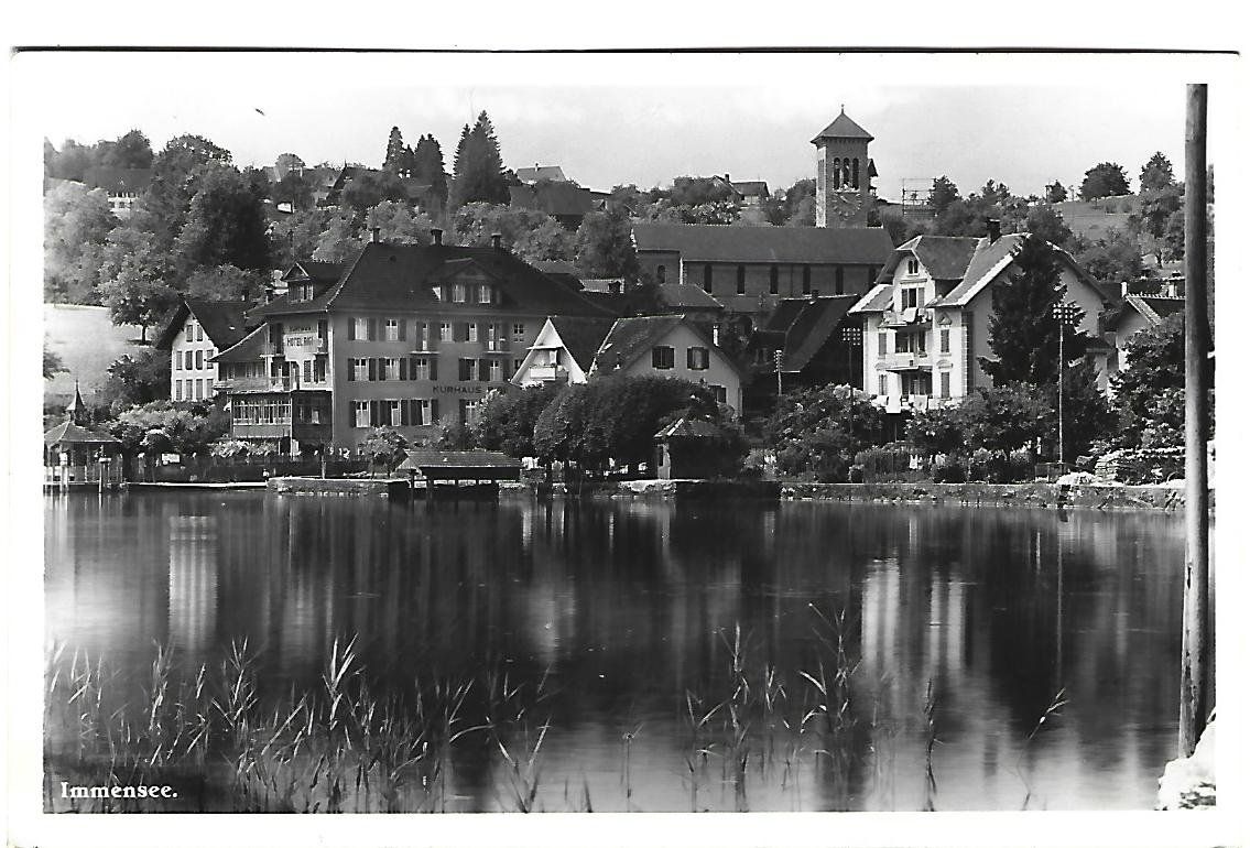 Cartoline postali: Immensee Dorfansicht – Usato da Wetzikon ZH venduto da Brulu100