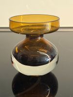 Vase Glas bernsteinfarben Riihimäki Okkolin Finnland 60er