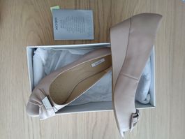 Geox Respira Damenschuhe Beige Gr. 39 Keilabsatz