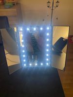 LED Kosmetikspiegel mit 3 Spiegeln - Neuwertig! ✨