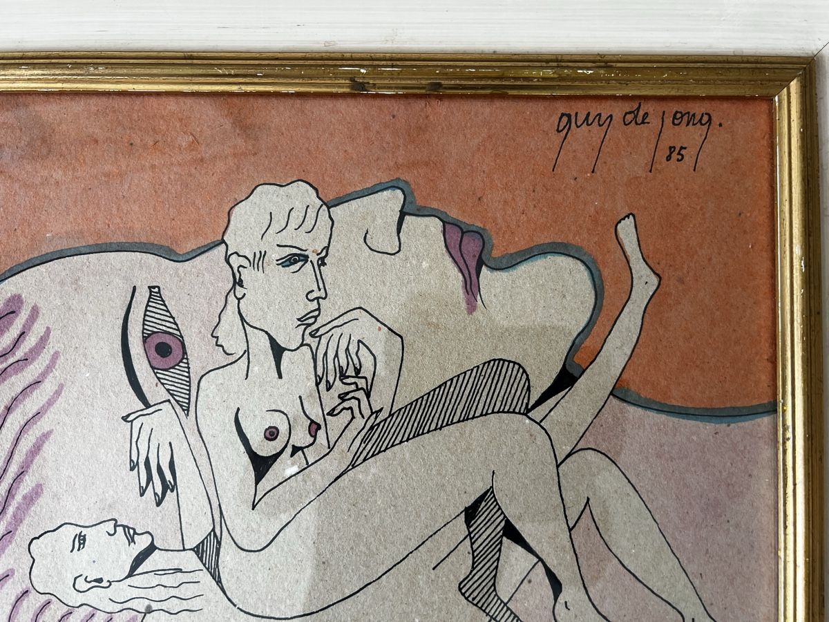 Dipinti: Original Aquarell Guy de Jong – Usato da Steinmaur venduto da Mandy.Steinbruch1953 3